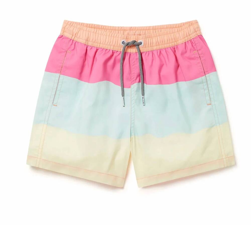 NEW BOARDIES APPAREL kids' refresher stripe kids swim shorts in multi
